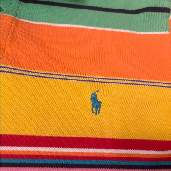 Polo Ralph Lauren Boys’ Striped Polo Shirt – Size Large – Bright Multicolor - Picture 3 of 5